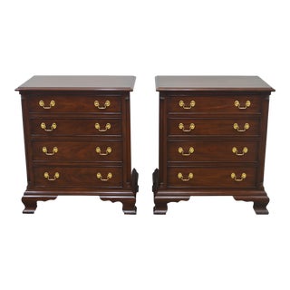 Pair of Henkel Harris Cherry Side Tables Nightstands Model 116 For Sale