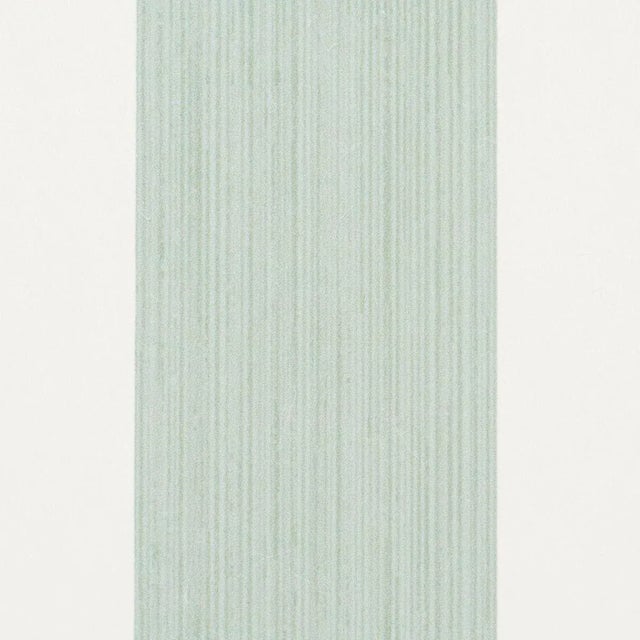 Transitional Schumacher Edwin Stripe Wide Wallpaper in Eucalyptus For Sale - Image 3 of 3