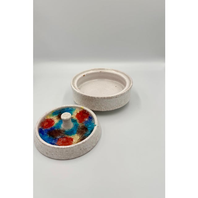 Mid-Century Modern 1960s Italian Fused-Glass Mosaic Lidded Box by Aldo Londi for Bitossi For Sale - Image 3 of 5