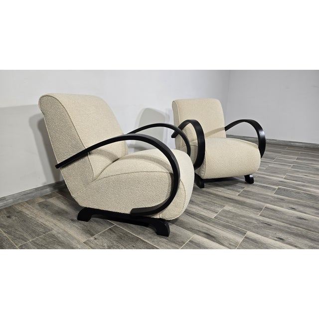 Armchairs from Jindrich Halabala, 1940s, Set of 2 For Sale - Image 6 of 10