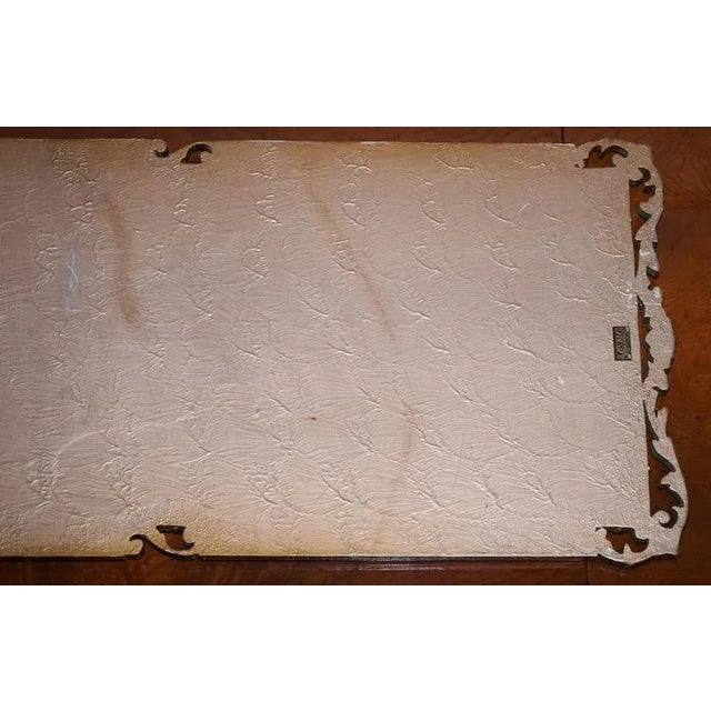 Vintage Art Deco Style Mirror with Beveled Peach Glass Panels by Atsonea, 1960s For Sale - Image 10 of 17