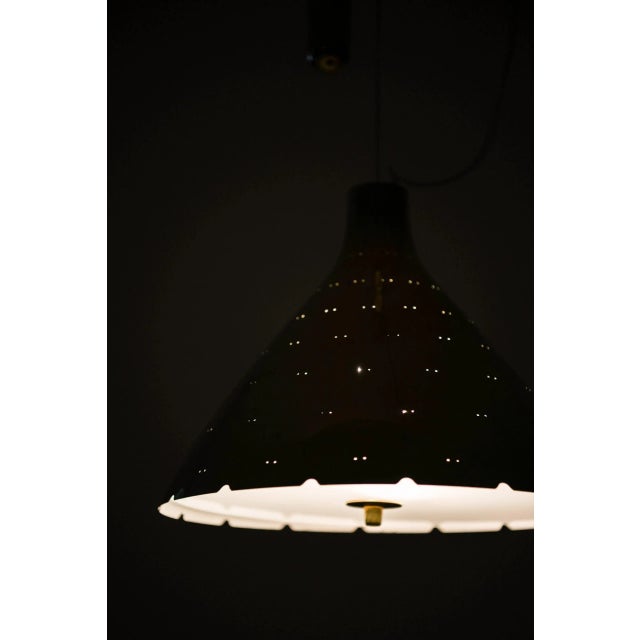 Metal Ceiling Lamps by Paavo Tynell for Taito Oy, Finland For Sale - Image 7 of 9