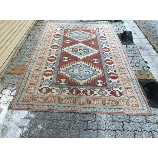 1960s Oversize Handmade Turkish Oushak Rug For Sale - Image 11 of 11
