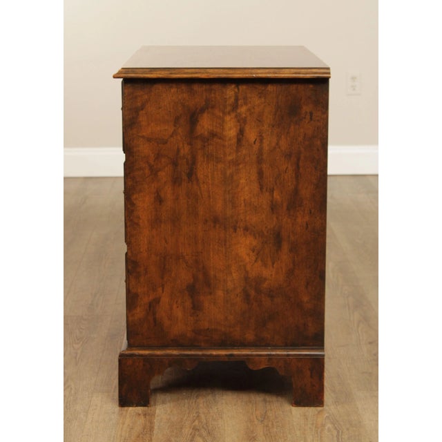 Baker Furniture Georgian Style Walnut Bachelors Chest For Sale - Image 10 of 12