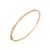 14k Yellow Gold Bangle Studded With White & Brown Diamonds For Sale - Image 4 of 5