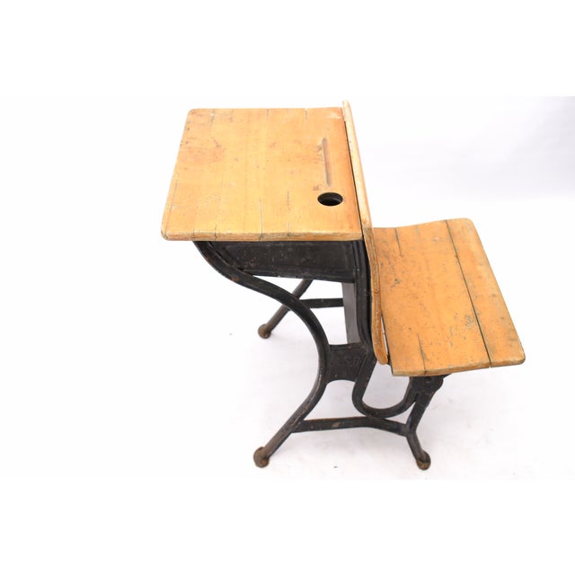 American Seating Antique School Desk Chairish