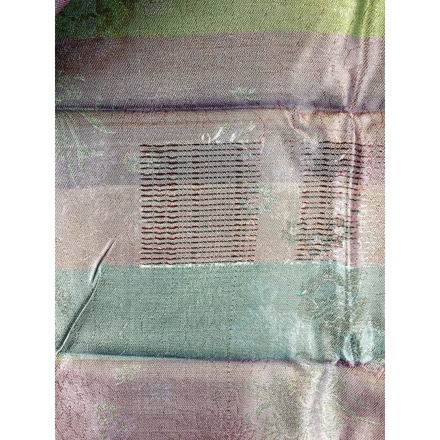 Textile Silk Rayon Double Jacquard Upholstery Fabric For Sale - Image 7 of 8