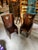 Up for consideration is a beautiful vintage pair of wooden country core, heart shaped, children's chairs. These would look...