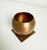 Art Deco, industrial era footed bowl produced by Chase USA in the 1930s. The piece is made of solid copper and retains a...