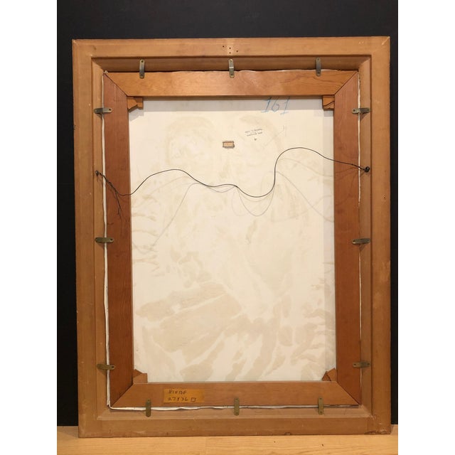 Mid 20th Century Mid 20th Century Painting Of Young Girls By Anna Salvatore For Sale - Image 5 of 7