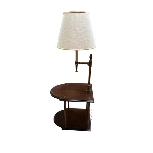 Mid-Century Modern Vintage Styled After Stiffel Two Tier Table Reading Lamp For Sale - Image 3 of 16