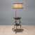Antique Floor Lamp with Coffee Table in Bronze and Marble, Italy, 20th Century For Sale - Image 13 of 13