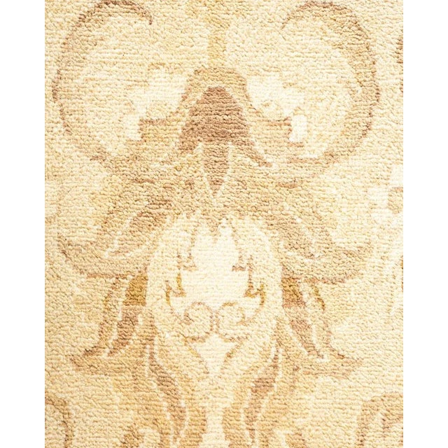 Traditional Eclectic, One-of-a-Kind Hand-Knotted Area Rug in Ivory, 9' 0" x 9' 5" For Sale - Image 3 of 8