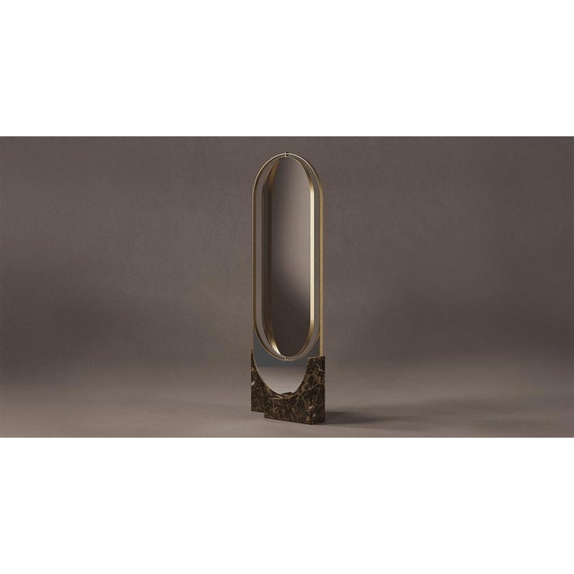 Contemporary Hidden Floor Mirror by Porus Studio For Sale - Image 3 of 8
