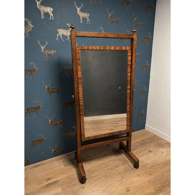 William IV Cheval Mirror, 1830s For Sale - Image 15 of 15