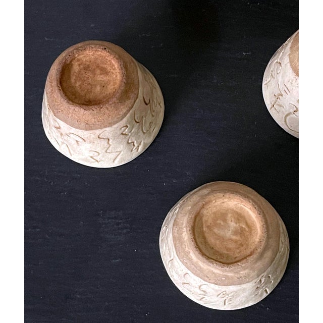 Set of Five Ceramic Tea Cups by Otagaki Rengetsu For Sale In Atlanta - Image 6 of 16