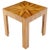 Square Parsons Style Sunburst Inlay Zebra Wood Occasional End Side Lamp Table For Sale - Image 13 of 13