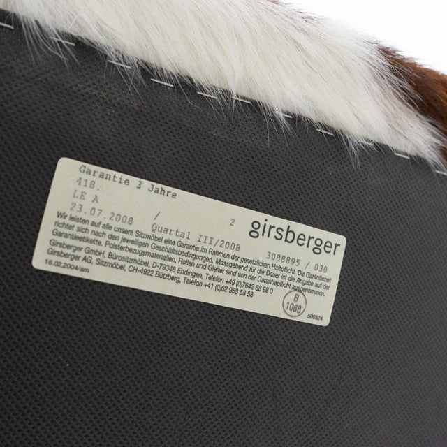 Swiss Design Permesso Bench in Cowhide from Girsberger, 2008 For Sale - Image 13 of 14