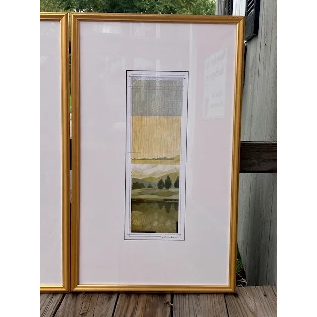 Paper Abstract Landscapes by Craig Alan For Sale - Image 7 of 12