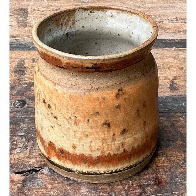 Vintage Studio Pottery Glazed Ceramic Vase For Sale - Image 15 of 15