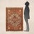 Heriz rug in cotton and wool, large knot, hand-made. This piece is attributed to the mentioned designer/maker. It has no...