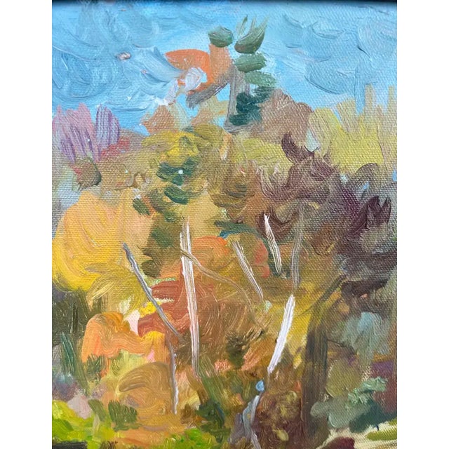 Girair Poladian Signed 1994 Landscape Oil Painting in Ornate Gilt Frame 1994 For Sale - Image 9 of 14