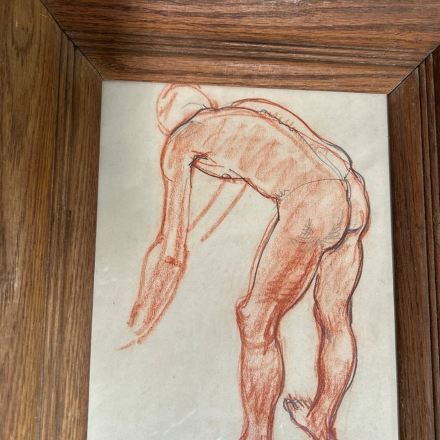 1960’s original abstract male nude study drawing. Measures 8x10 or 12x14 framed. Check out my shop Robins Egg Gallery for...