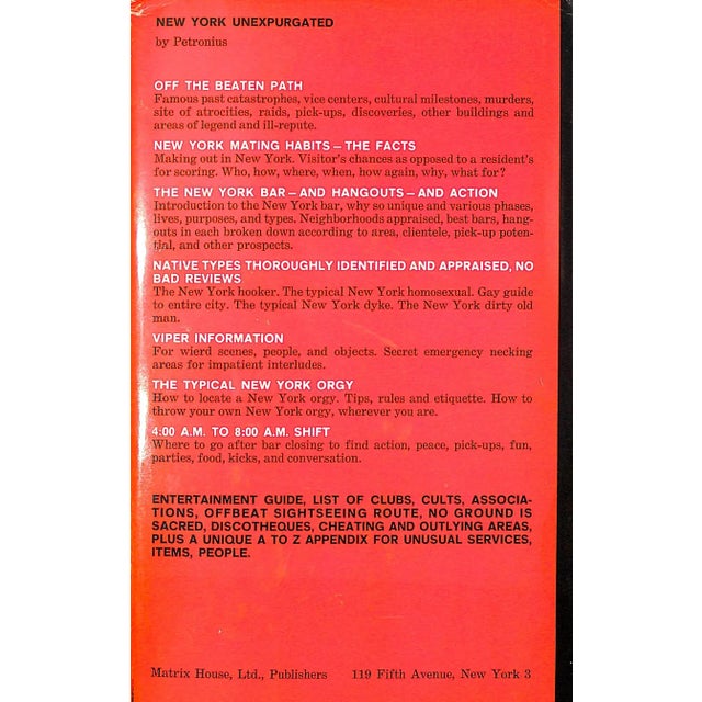Traditional "New York Unexpurgated" 1966 Petronius (Pseudonym) For Sale - Image 3 of 10