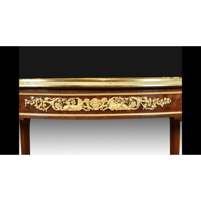 Louis XVI Style Oval Coffee Table, France, 19th Century For Sale - Image 6 of 8