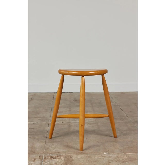 Studio Craft Crescent Tripod Stool For Sale In Los Angeles - Image 6 of 13