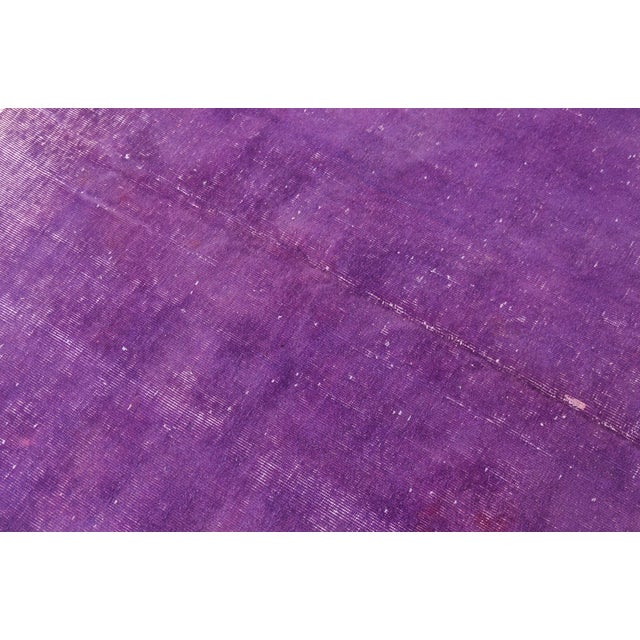 Vintage Purple Oushak Rug For Sale - Image 9 of 10