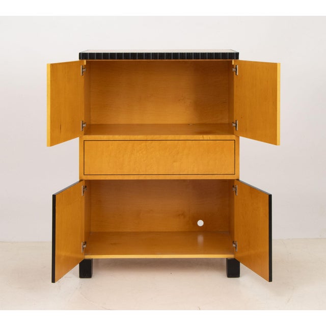 Late 20th Century Richard Bloch Birds Eye Maple Cabinet For Sale - Image 5 of 7