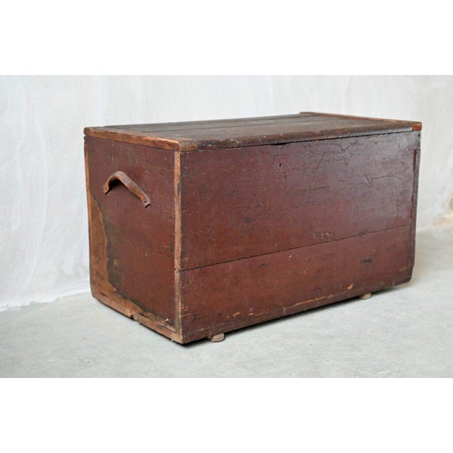 Large Chest in Weathered Wood, 1890s For Sale - Image 10 of 18