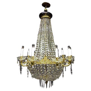 Large Antique Empire Chandelier For Sale