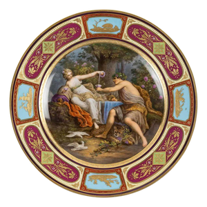 19th Century Viennese Napoleon III Porcelain Plate