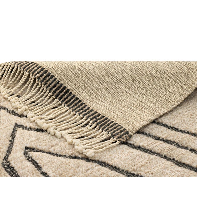 Large Hand-Knotted Wool Premium Rug by Azele Studio For Sale - Image 6 of 13