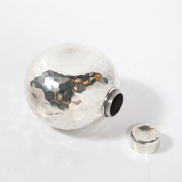 Aesthetic Movement Signed Whiting Sterling Silver Ball-Form Scent Flask For Sale - Image 9 of 12