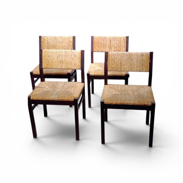 Vintage Dutch SE82 Wenge Dining Chairs by Martin Visser for Spectrum, Set of 4 For Sale - Image 3 of 3