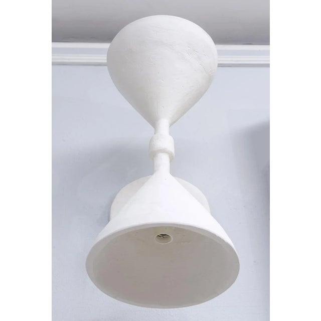 Sculpture Materials Bespoke Gaston Double-Arm Plaster Sconces - a Pair For Sale - Image 7 of 8