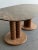 W71.75 D42.25 H29.75 KneeClearance 28.15 A one-of-a-kind dining table featuring an original vintage marble top paired with...