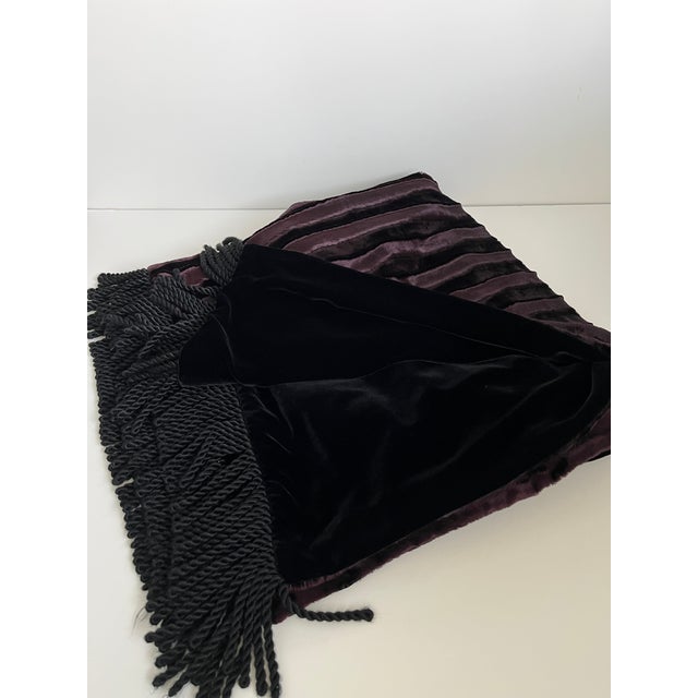 Black Velvet Throw For Sale - Image 4 of 6