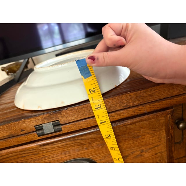 One 9.5” Rose Medallion Bowl - Genuine Porcelain 1860-1885 For Sale In Austin - Image 6 of 10