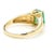 1.60 Carat Emerald & Diamond 14k Gold Classic Set Ring, Size 7.25 For Sale In Miami - Image 6 of 8