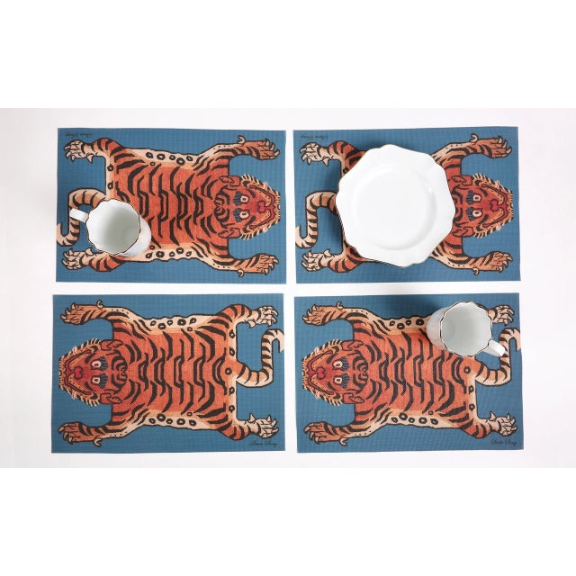 Our woven vinyl placemats are a modern reinterpretation of antique textiles and prints. Vintage designs are printed onto...