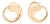 Tiffany & Co Elsa Peretti Stud Earrings, 18k Yellow Gold, A Pair For Sale