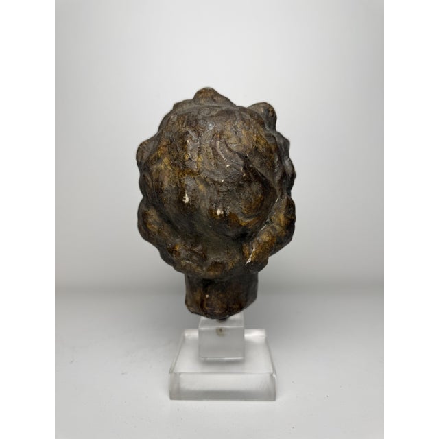 Tuscan Artist, Sculpture Depicting a Cherub's Head, 1500, Terracotta For Sale - Image 15 of 17