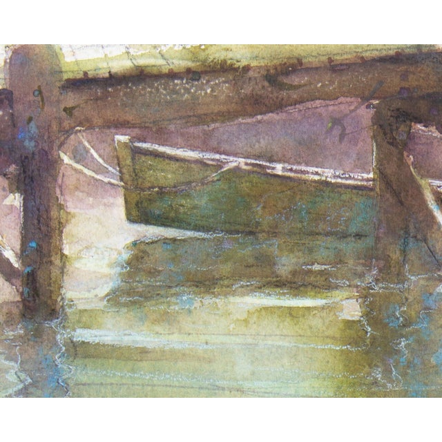 Bill Abell Watercolor Painting of a Boat For Sale - Image 4 of 8