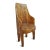 Contemporary Mid 20th Century Vintage Naga Carved Wood Tribe Chair For Sale - Image 3 of 6