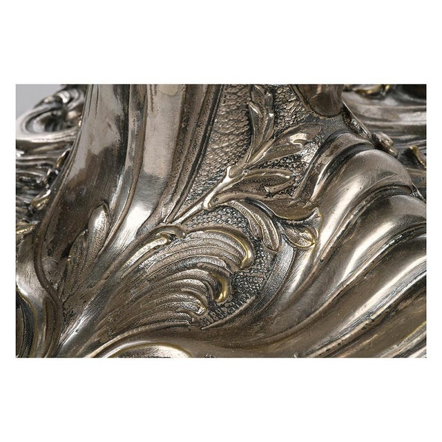 Silver Candleholders, 1870s, Set of 2 For Sale - Image 4 of 5