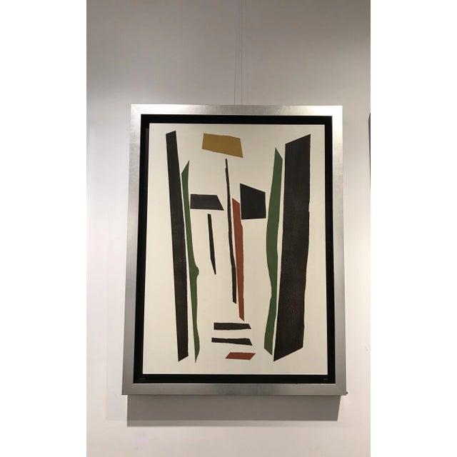 Glued wood slats. Born in the canton of Friborg, Gilbert Pauli (1944 - 2020) lived in Geneva, where he devoted himself to...